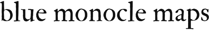 Blue Monocle Maps logo