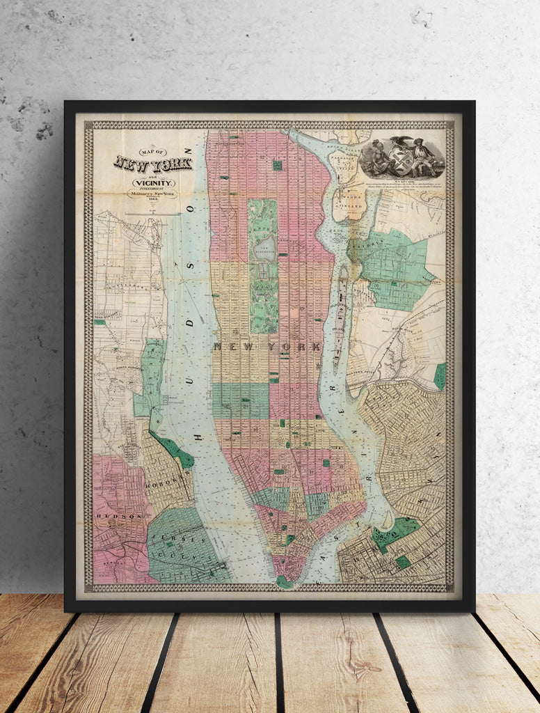 Old New Orleans Map Art Print, 1932, Archival Reproduction, Historic factory USGS Topographic Map, 16x20, Unframed